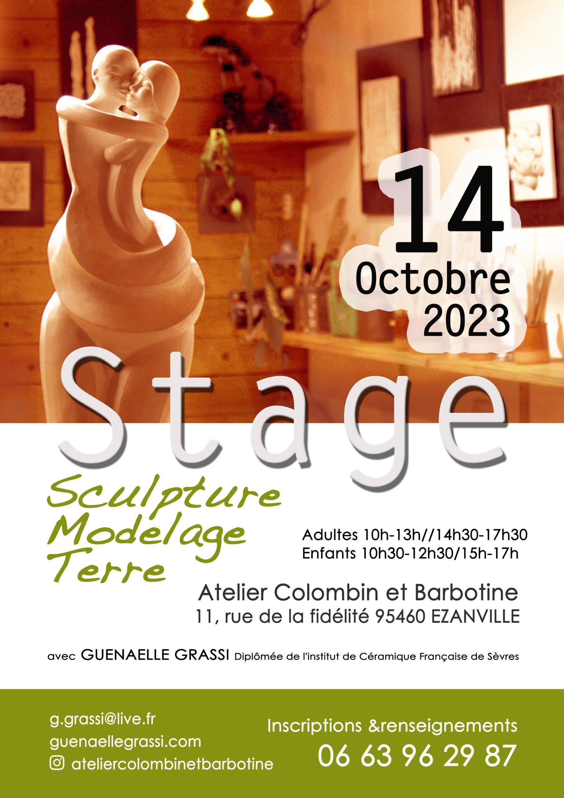 Stage Modelage 14 Octobre