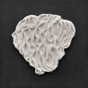 Bas relief porcelaine collection paysage 40x40cm