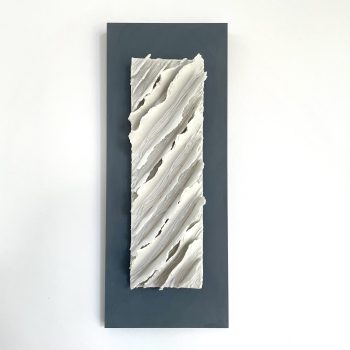 Bas relief-papier pocelaine collection écorces chemin de traverse format rectangulaire 2 vue de face