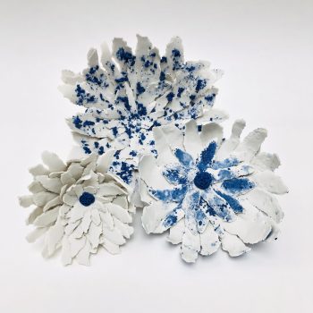 Compo fleur papier porcelaine