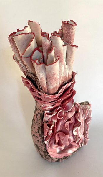 Sculpture grés porcelaine H35cmxl16cmxL10cm