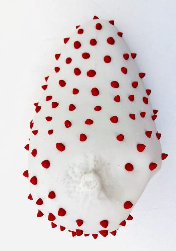 Sculpture sein fraise vue de face
