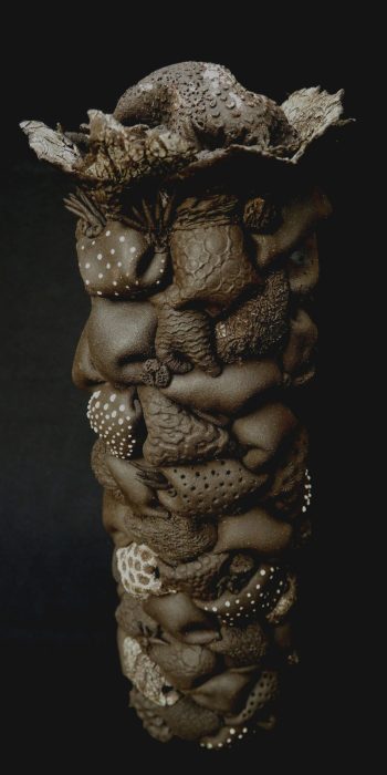 Sculptures Natures- sculptures colonnes grés noir