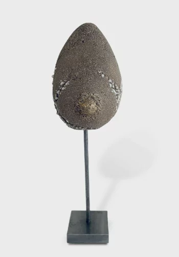 Sculptures seins grés beige